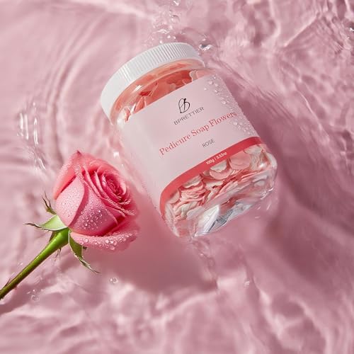 Pink Pedicure Soap Flower Sheets for Softening Feet & Spa Relaxation