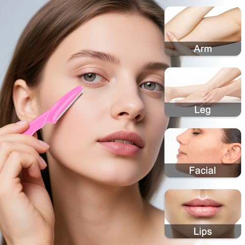 30-Piece Facial Razor Set - Multicolor Eyebrow Trimmers for Men & Women