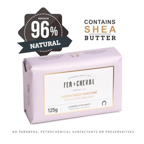 Energizing Lavender Organic Soap Bars - Moisturizing Body Wash, 125g, Pack of 2