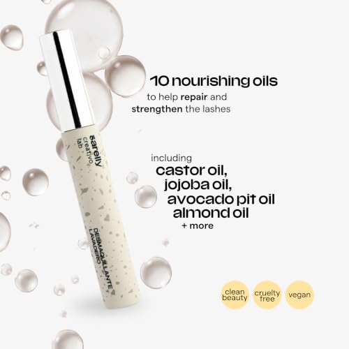 SARELLY Mini Eye Makeup Remover - Gentle Vegan Formula for Waterproof Makeup