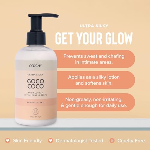 Coochy Ultra Silky Body Lotion 8 oz | Post Shaving Moisturizer | Prevents Bumps & Razor Burn