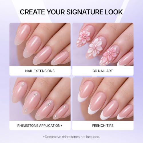 VANSISOS Acrylic Nail Kit-l for Beginners - Large Capacity, Self-Leveling & Bubble-Free, Long-Lasting Nail Extension Set