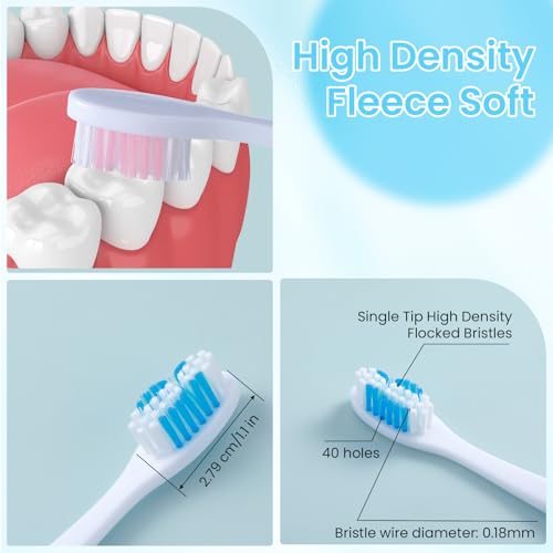 2-Pack Portable Folding Toothbrushes for Travel & Camping
