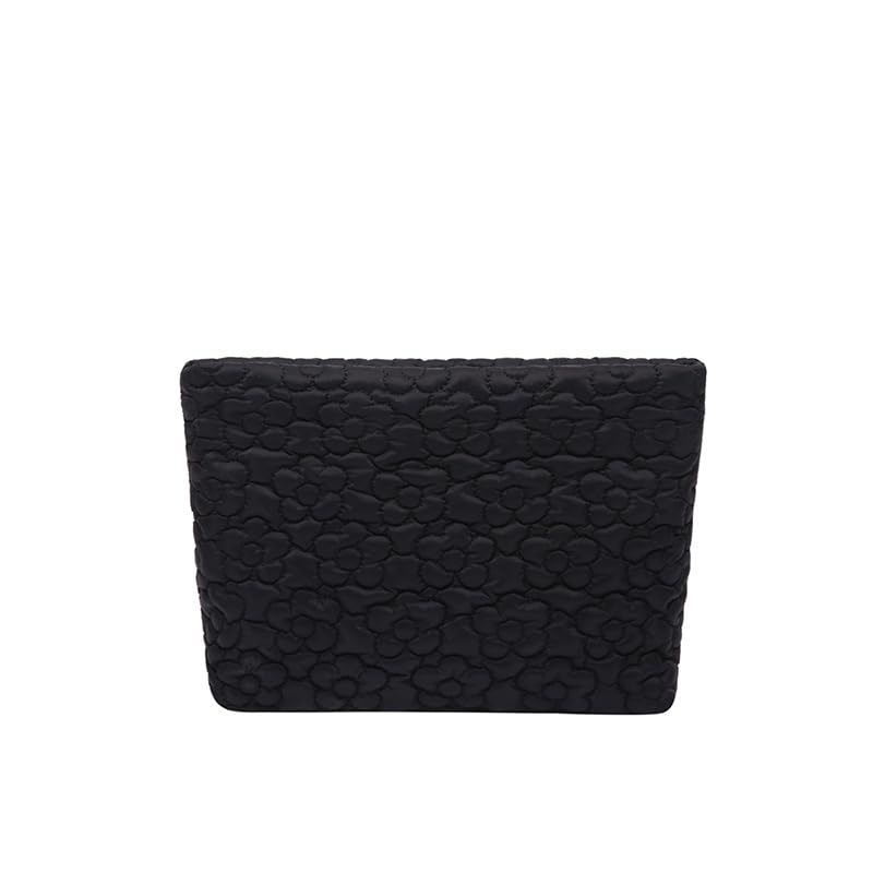 Puffy Quilted Makeup Bag for Women - Stylish Travel Organizer