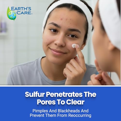 Earth's Care Acne Treatment Mask - 5% Sulfur, 2.5 OZ Tube
