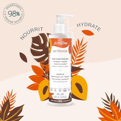 Activilong Actiforce Leave-In Cream with Black Castor & Sapote Oil, 240ml
