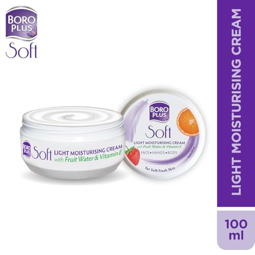 BoroPlus Light Moisturizing Cream with Vitamin E for Face & Body, 100ml