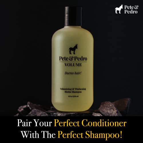 Pete & Pedro Power Volumizing Biotin Conditioner - Strengthening Hair Care, 8.5 oz