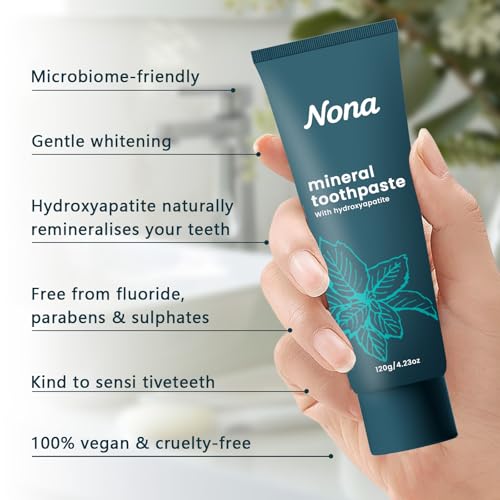 GFG Nano Natural Probiotic Hydroxyapatite Toothpaste 2pcs - Fluoride-Free, Sensitive & Fresh Mint