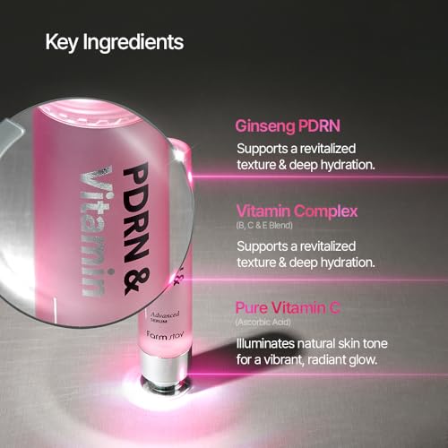 FARMSTAY PDRN & Vitamin Serum - Hydrating Glow Boosting Formula