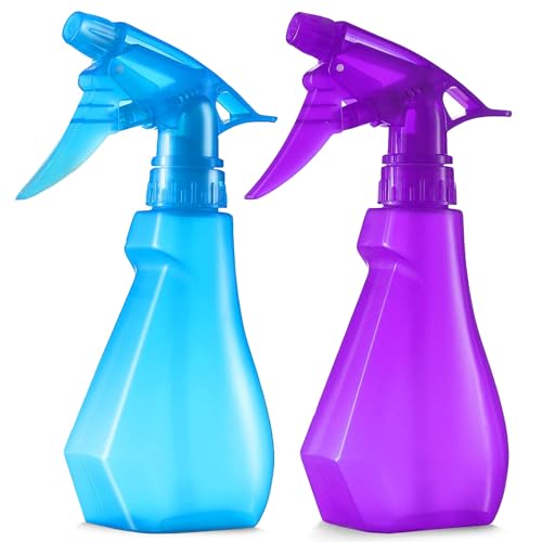 8oz Spray Bottles 2-Pack - Multi-Purpose BPA-Free Mister for Plants, Hair, and Cleaning