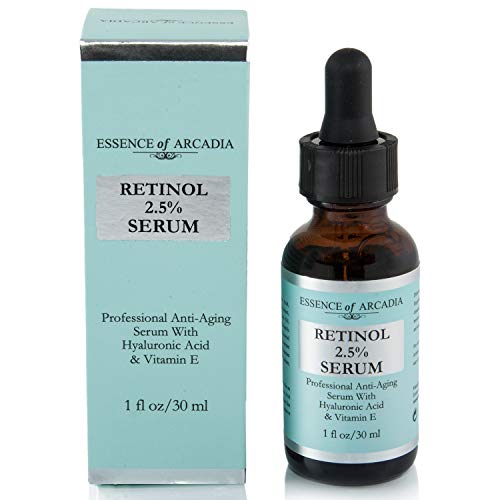 Retinol Serum 2.5% Anti-Aging Face Treatment with Hyaluronic Acid & Vitamin E