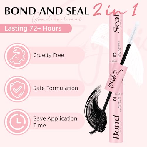 EYEVIS 2-in-1 Waterproof Lash Bond and Seal Glue 10ML