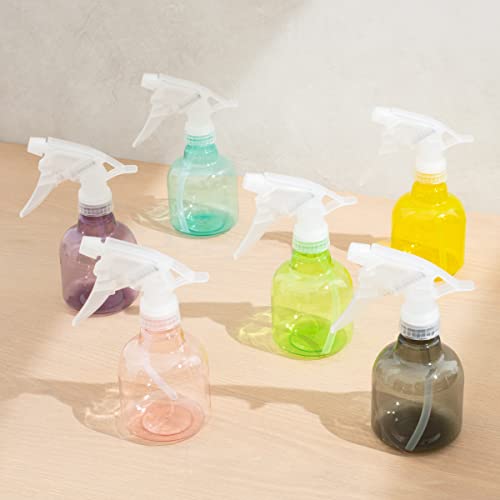 Youngever 8 oz Plastic Spray Bottles - 6 Pack Leak-Proof Multi-Purpose Sprayer