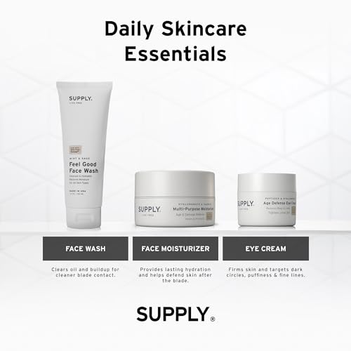 Supply Face Wash for Men – Exfoliating Facial Cleanser with Aloe & Tea Tree