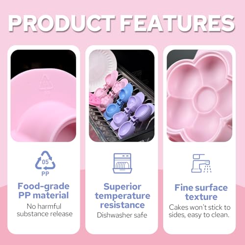 Round Cake Pop Mold Set - 2 Molds & 100 Sticks for Baking