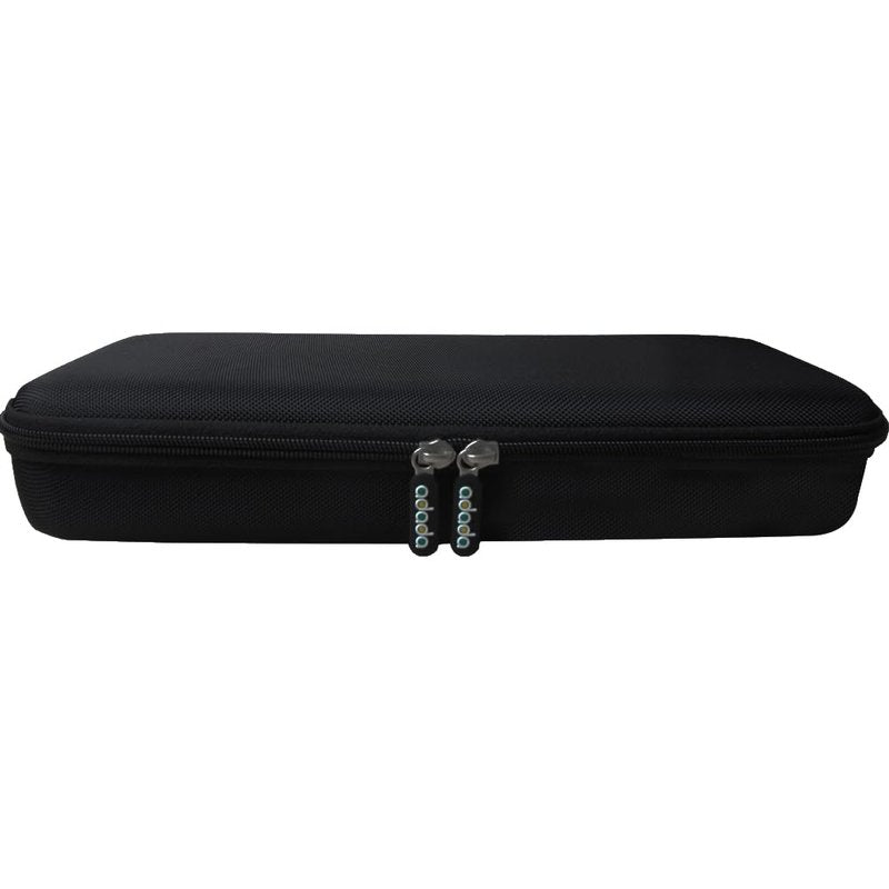 Adada Hard Travel Case for TYMO Ring Hair Straightener Brush (Black+Rosy)