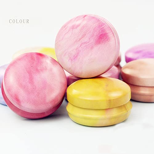 Marble 12-Pack Reusable Mini Tinplate Candle Jars with Lids, 20ml Travel Containers