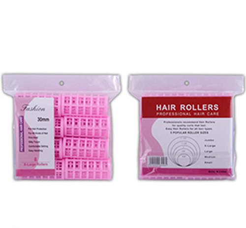 8 Pcs Plastic Hair Curlers for Women and Ladies - Salon & Home Use
