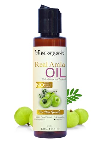 Blise Organic Amla Oil - 100% Pure Cold Pressed Hair & Skin Care