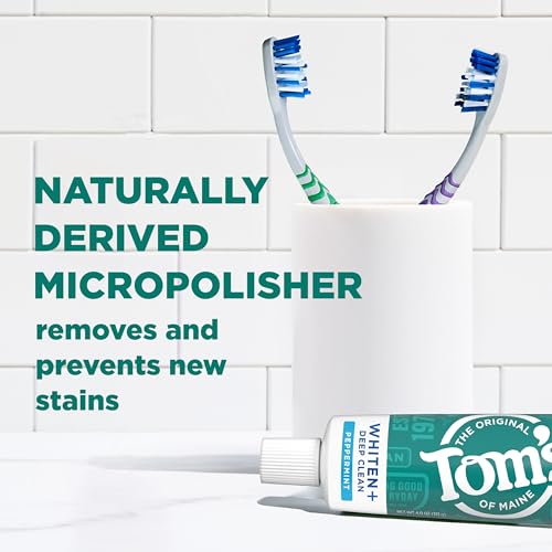 Tom's of Maine Whiten Plus Deep Clean Whitening Toothpaste - 4 oz