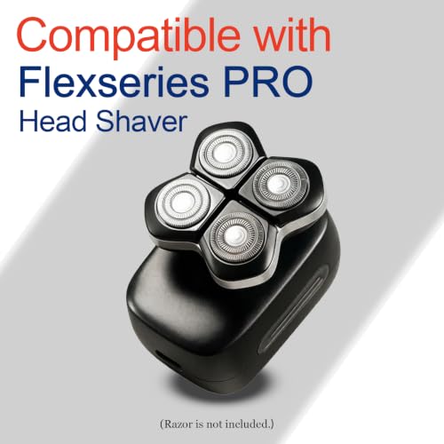 GORLENT FlexSeries Pro Replacement Head – Pack of 1, 4-Blade Shaver Refills