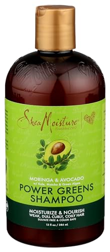 Shea Moisture Moringa Avocado Power Greens Shampoo 13oz - Organic, Cruelty-Free