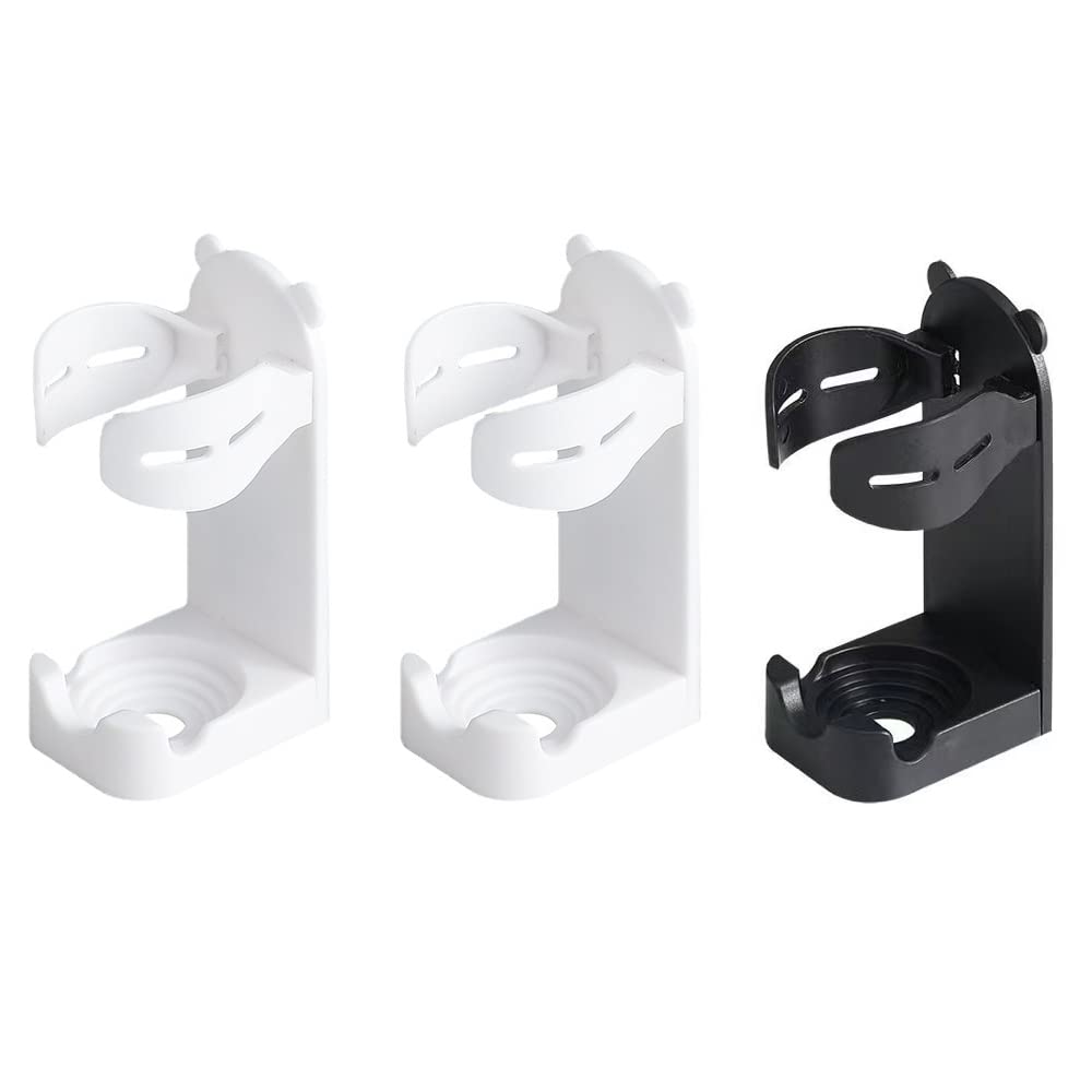 TorSor 3 Pack Electric Shaver Holder Adhesive Wall Mount Electric Razor Holder Hanger Electric Toothbrush Holder for Rechargeable Wet Dry Shaver Beauty Shavers Hair Trimmer Bathroom Counter Organizer