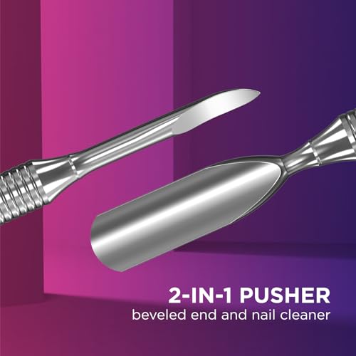 Staleks Pro Manicure Pusher EXPERT 30 - Stainless Steel Dual-Ended Tool