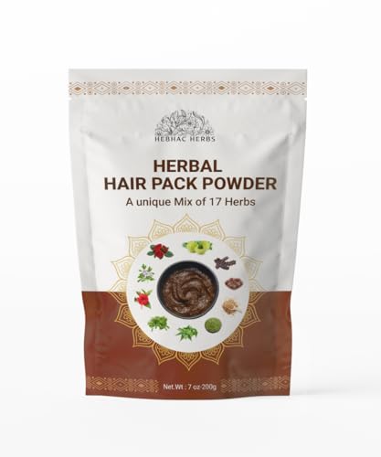 Hebhac Herbs 17-Herb Hair Growth Powder - Natural Hair Care Mask (7 oz)