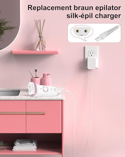ADRICY Replacement Charger for Braun Silk-épil 9, 7, 5 and FaceSpa Pro