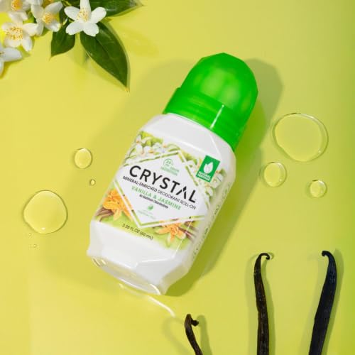 Crystal Mineral Deodorant Roll-On, 6.75 oz. (Pack of 3) - Vanilla Jasmine