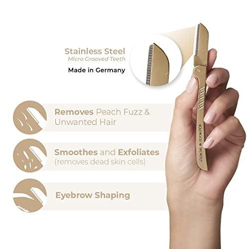 Hollywood Browzer Dermaplaner & Eyebrow Razor Duo - Gold