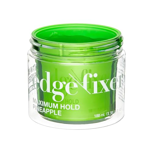 KISS Maximum Hold Edge Fixer - Non-Greasy Gel with Biotin B7, Pineapple Scent, 3.38 oz