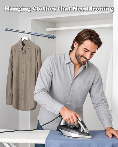 Adjustable 12" Valet Rod for Closet Organization - VanlonPro