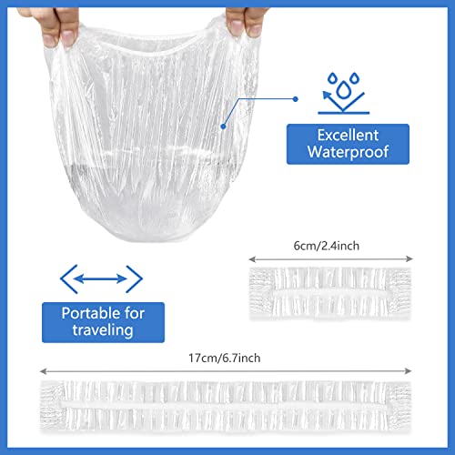 130 Pcs Waterproof Shower Caps & Ear Covers Set - Hair & Ear Protection