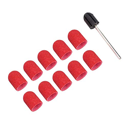 ZJchao 4# Nail Drill Bits Kit - Sanding Ring Head for Manicure & Pedicure, 10x15mm, Professional Nail Art Tool