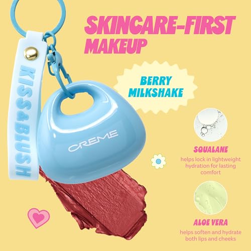 The Crème Shop Kiss & Blush Charm Lip & Cheek Balm Berry Milkshake