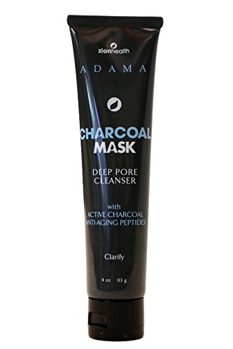 Zion Health Activated Charcoal Mask - 4 oz Cream for Clear Skin