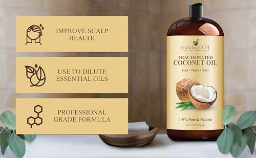 Fractionated Coconut Oil - 28 Fl Oz - 100% Pure Carrier Oil for Hair & Skin