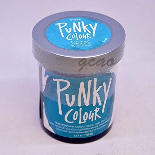 Jerome Russell Punky Hair Color Creme Turquoise 3.5 oz - Semi-Permanent Hair Dye