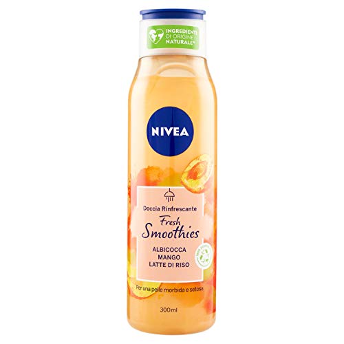 NIVEA Fresh Blends Apricot & Mango Body Wash with Rice Milk, 300ml