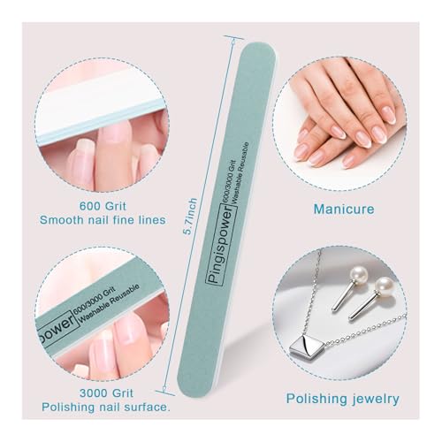 10-Piece Metal Nail File & Buffer Set for Salon-Quality Manicure