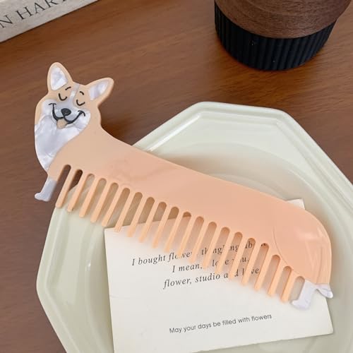 Generic Cute Corgi Animal Hair Comb for Girls - Detangles & Smooths - Variation: Corgi