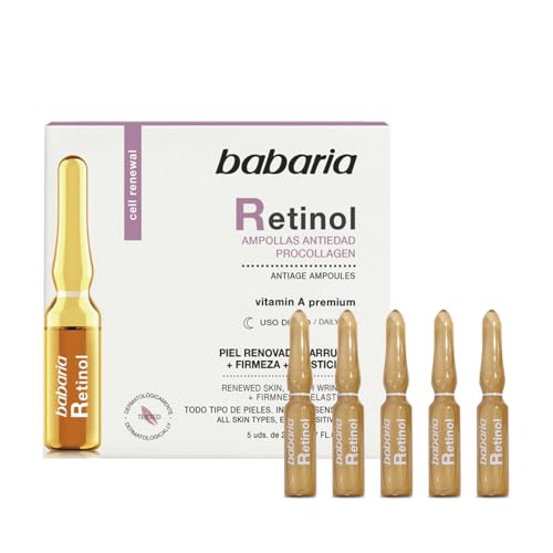 Babaria Retinol Ampoules Anti-Aging Collagen Boost for All Skin Types - 5 x 2ml