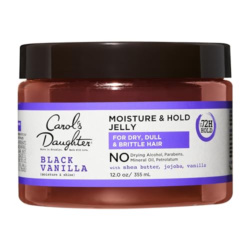Carol's Daughter Black Vanilla Moisture & Hold Jelly - 12 Fl Oz Hair Gel for Curly Hair