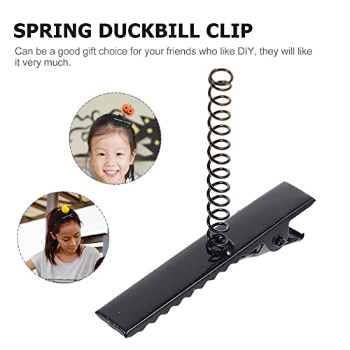 FOMIYES 100pcs Mini Metal Alligator Hair Clips for DIY Crafts