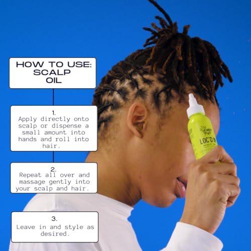Scalp Oil for Curly Hair - Black Castor Oil & Lemongrass 4oz