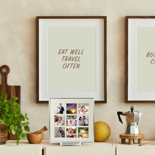 White Metal Display Stand for Photos, Artwork & Plates