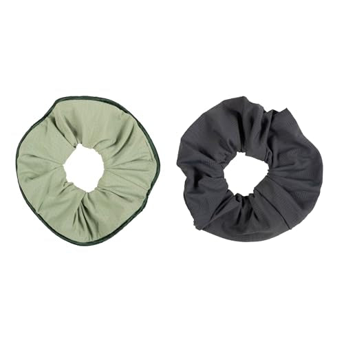 Goody Sport Forever Scrunchies - 2 Pack, Blue & Green, Damage-Free Hold